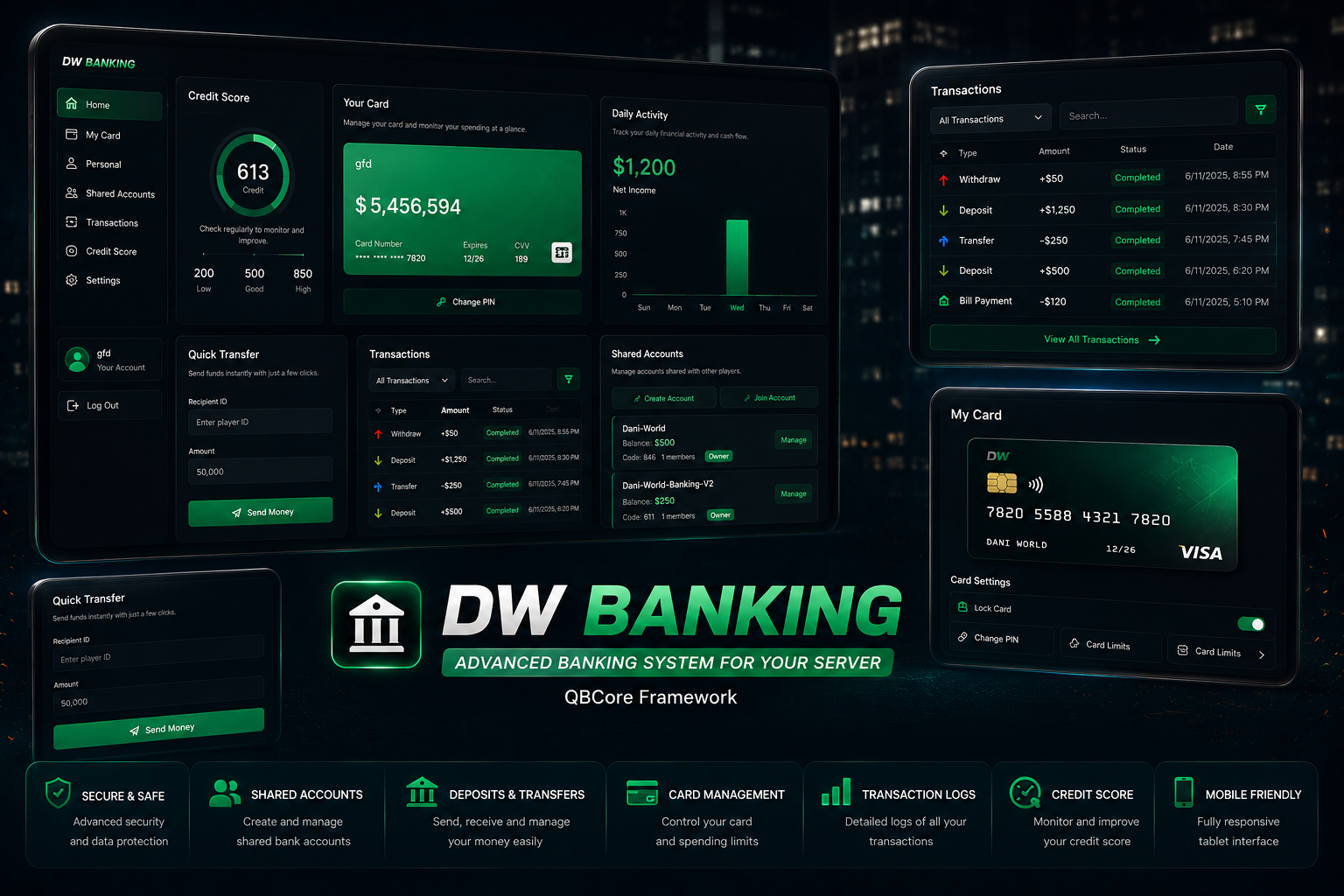 DaniWorld Banking System - V2